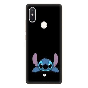 Чехол с принтом Стич на Xiaomi Mi 8 SE (Стич на черном)