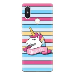 Чехол для Сяоми Ми8 СЕ - (Единорожки - Новинки) (AlphaPrint) (Unicorn)