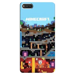 Чохол Майнкрафт на Xiaomi Mi8 (AlphaPrint) Minecraft (фон Minecraft)