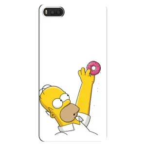 Чjхол з Сімпсонами для Xiaomi Mi8 (VPrint) (Гомер з пончиком)