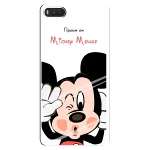 Эксклюзивный чехол для Xiaomi Mi8 (AlphaPrint - Мультяшные) (Маус Микки)
