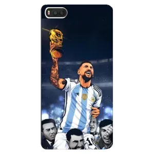 Чохли для Xiaomi Mi8 (Leo чемпіон) (AlphaPrint) (Мессі з кубком)