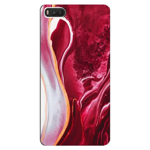 Чехол с принтом «Мрамор красный» для Xiaomi Mi8