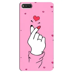 Чехол с принтом для Xiaomi Mi8 (AlphaPrint - Знак сердечка)