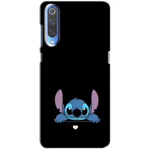 Чехол с принтом Стич на Xiaomi Mi 9 (Стич на черном)