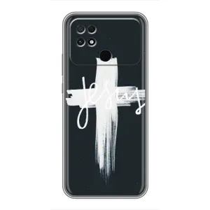 Чехол для Xiaomi POCO C40 (AlphaPrint) - (Христианские) (Иисус)
