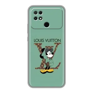 Чехлы Луи Витон для Xiaomi POCO C40 (AlphaPrint - LOUIS VUITTON) (Микки Маус LV)