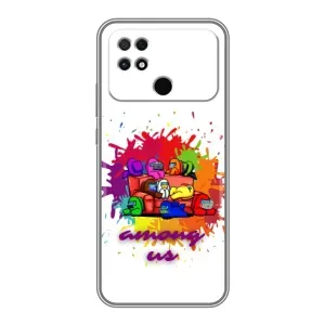 Чохли Амонг Ас для Xiaomi POCO C40 (AlphaPrint) (Яскравий АмонгАс)
