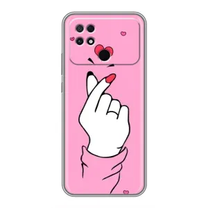 Чохол з принтом для Xiaomi POCO C40 (AlphaPrint - Знак сердечка)