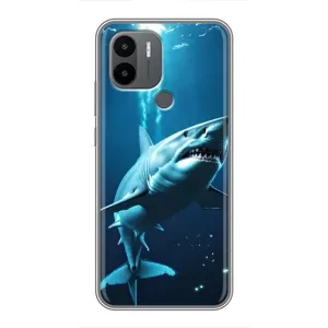 Чехол с картинкой «Хищники» для Xiaomi Poco C50 (Акула под водой)