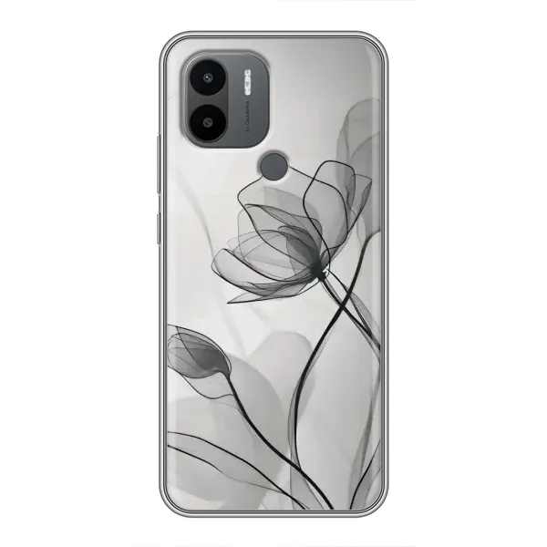 Чохол з принтом «Чорні квіти» для Xiaomi Poco C50