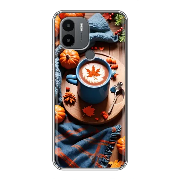 Чехол с принтом «Кофе и тыковки» для Xiaomi Poco C50