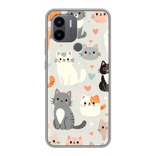 Чохол з принтом «Колаж котів» для Xiaomi Poco C50 Чохол з принтом «Колаж котів» для Xiaomi Poco C50