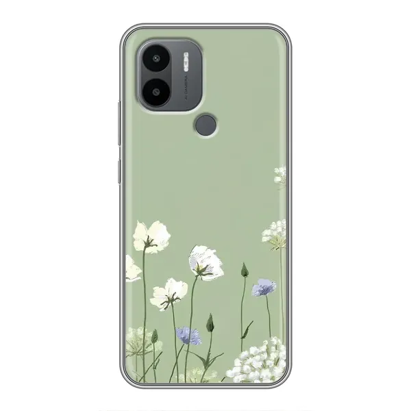 Чохол з принтом «Квіти на зеленому» для Xiaomi Poco C50