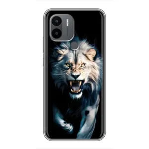 Чехол с картинкой «Хищники» для Xiaomi Poco C50 (Лев в темноте)