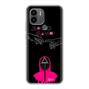 Чехол Гра в кальмара для Xiaomi Poco C50 (Минимализм Игра кальмара)