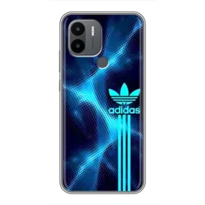 Чехлы Адидас для Xiaomi Poco C50 (AlphaPrint) (Синий Адидас)