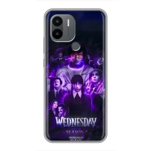 Чехол с дизайном Венздей 2 на Xiaomi Poco C50 (Фиолетовая магия Уэнздей)