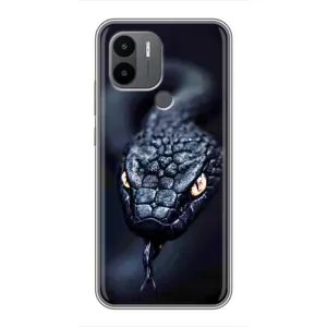Чехол с картинкой «Хищники» для Xiaomi Poco C50 (Черная змея)
