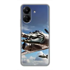 Чохол з мемом Тралалело тралала на Xiaomi POCO C65 (Бомбардіро крокоділо)
