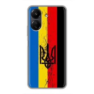 Украинские Чехлы для Xiaomi POCO C65 с картинкой УПА (AlphaPrint) (Флаг УПА)