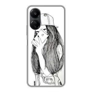 Чохол з принтом «Фото дівчини» для Xiaomi POCO C65