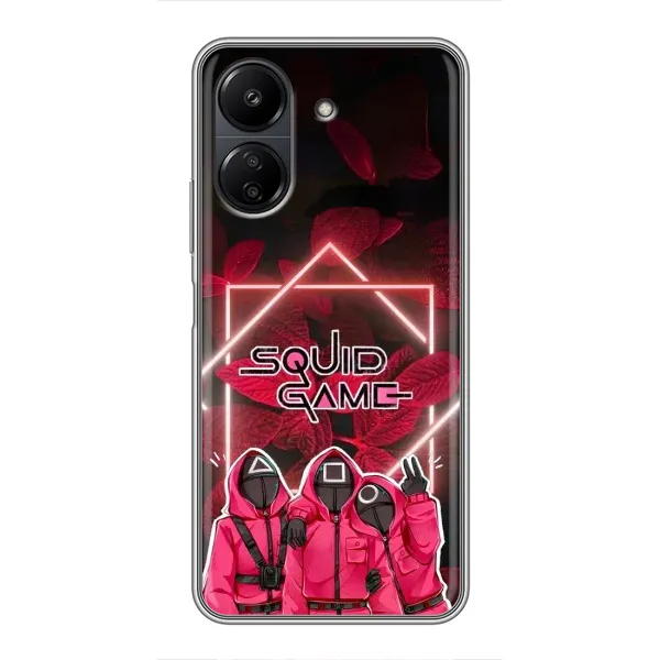Чехол с принтом «Охранники Игра кальмара» для Xiaomi POCO C65 Чехол с принтом «Охранники Игра кальмара» для Xiaomi POCO C65