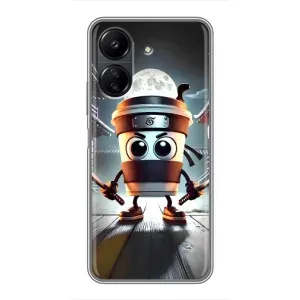 Чохол з мемом Тралалело тралала на Xiaomi POCO C65 (Капучіно асасіно)