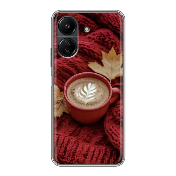 Чехол с принтом «Кофе на пледе» для Xiaomi POCO C65