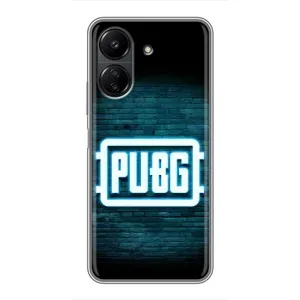Чехол PUBG для ПОКО С65 (AlphaPrint) (Лого PUBG)