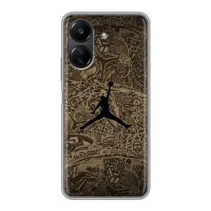 Чехлы для Xiaomi POCO C65 - с картинкой JORDAN (AlphaPrint) (Logo Jordan)