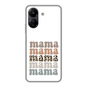 Чехол с принтом «Текстовый коллаж мама» для Xiaomi POCO C65