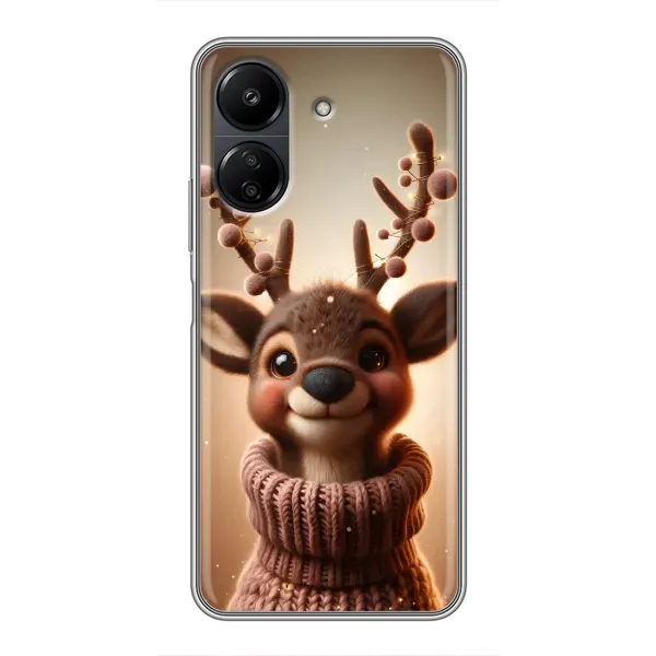 Чохол з принтом «Олень в светрі» для Xiaomi POCO C65