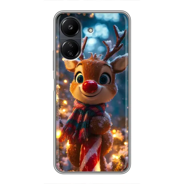Чохол з принтом «Олень з шарфом» для Xiaomi POCO C65