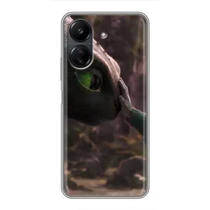 Чехол как приручить дракона на Xiaomi POCO C65 (Сцена с драконом)