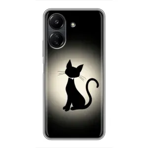 Чохол з принтом «Силует котика» для Xiaomi POCO C65