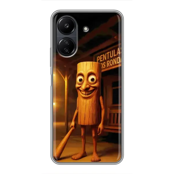 Чехол с принтом «Тунг тунг сахур» для Xiaomi POCO C65 Чехол с принтом «Тунг тунг сахур» для Xiaomi POCO C65
