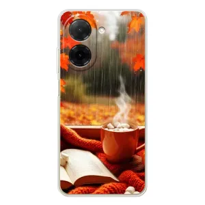 Чехол с принтом «Кофе и дождь» для Xiaomi Poco C71