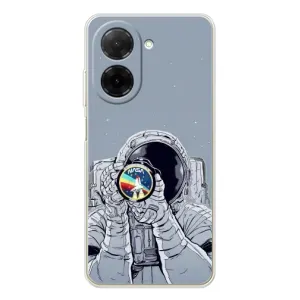 Чехол NASA для Xiaomi Poco C71 (AlphaPrint) (Космонавт фото)