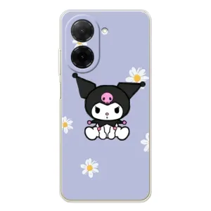 Чохол з кроликом Куромі на Xiaomi Poco C71 (Куромі в квітах)