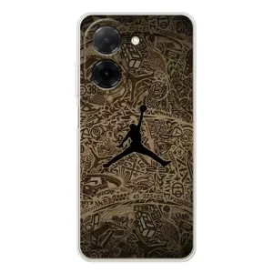 Чехлы для Xiaomi Poco C71 - с картинкой JORDAN (AlphaPrint) (Logo Jordan)