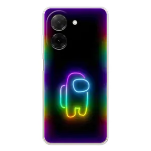 Чохли Амонг Ас для Xiaomi Poco C71 (AlphaPrint) (Яскравий скін)