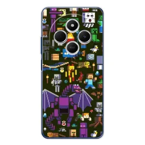 Чохол Майнкрафт на Xiaomi Poco C75 (AlphaPrint) Minecraft (Колаж Майнкрафт)