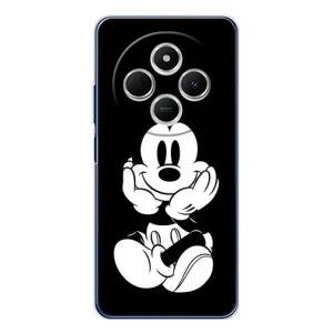 Эксклюзивный чехол для Xiaomi Poco C75 (AlphaPrint - Мультяшные) (Микки на черном)