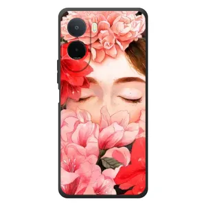 Чехлы (ART) Цветы на Xiaomi Poco C81 Pro (VPrint) (Глаза в цветах)