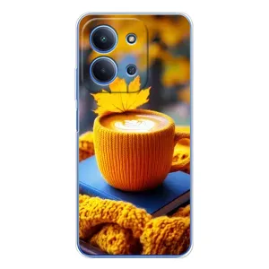 Чехол с принтом «Кофе на желтом пледе» для Xiaomi Poco C85