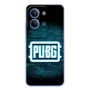 Чехол PUBG для Xiaomi Поко С85 (AlphaPrint) (Лого PUBG)