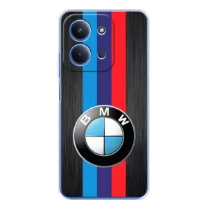 Чехол для Xiaomi Поко С85 - с принтом БМВ (AlphaPrint) (Лого BMW)