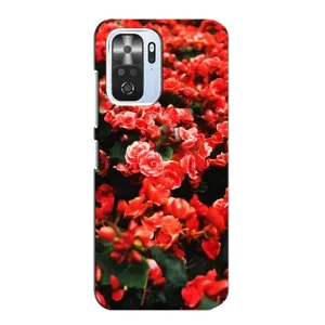 Чехлы с Цветами для Xiaomi POCO F3 (VPrint) (Цветы красные)