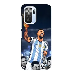 Чохли для Xiaomi POCO F3 (Leo чемпіон) (AlphaPrint) (Мессі з кубком)